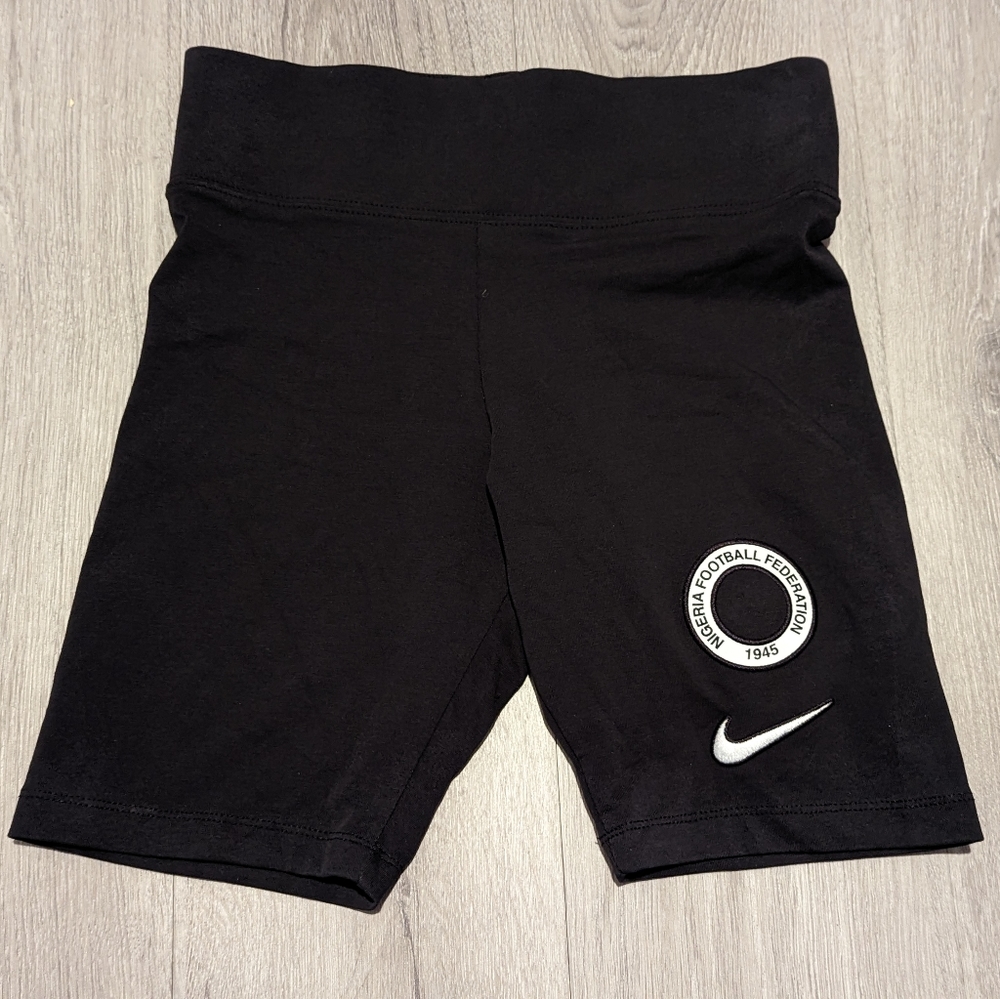 Medium Nike Football Nigeria Women's Tights Shorts Black CU9449-010 Rare